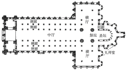 路思义教堂平面图图片